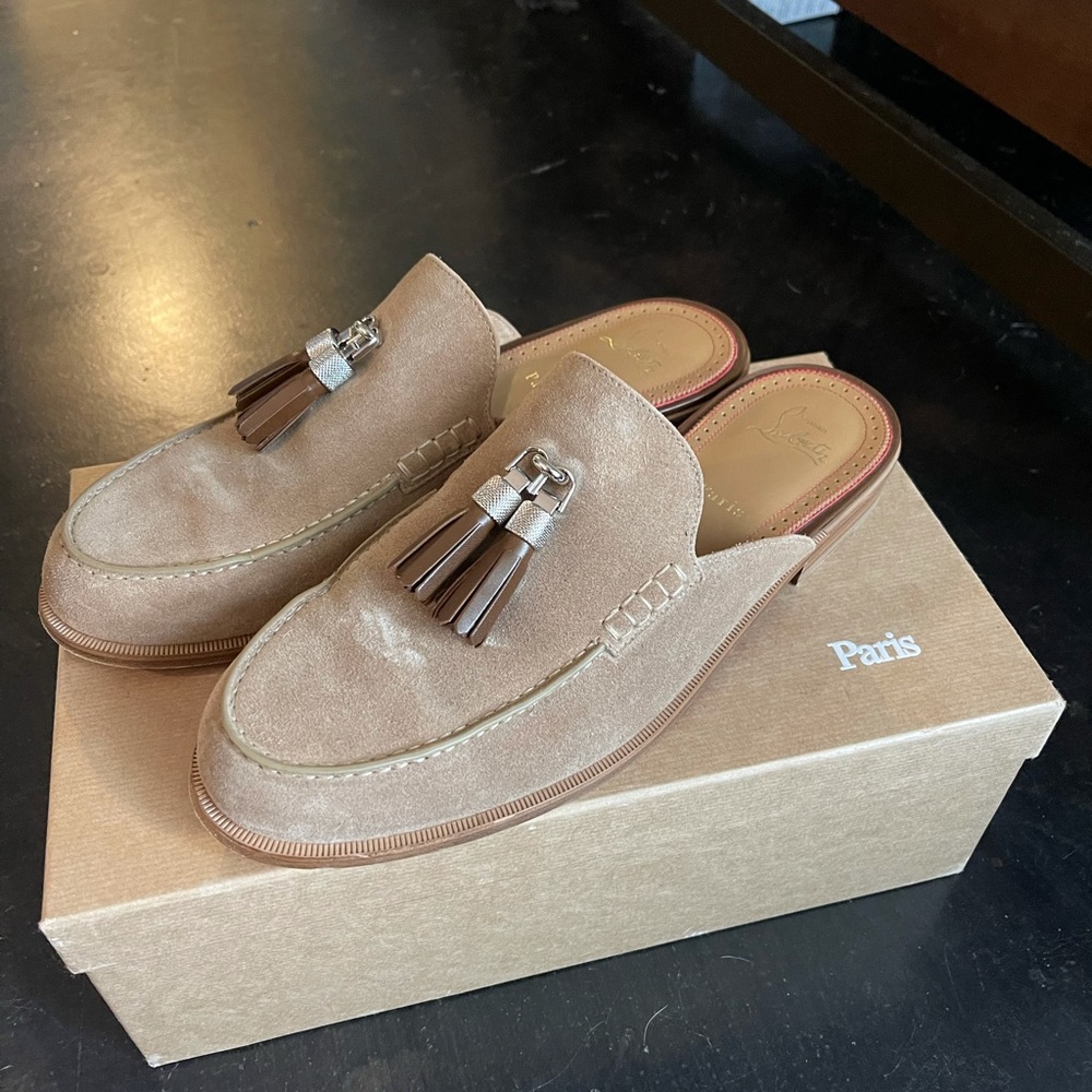 Louboutin Suede Mule